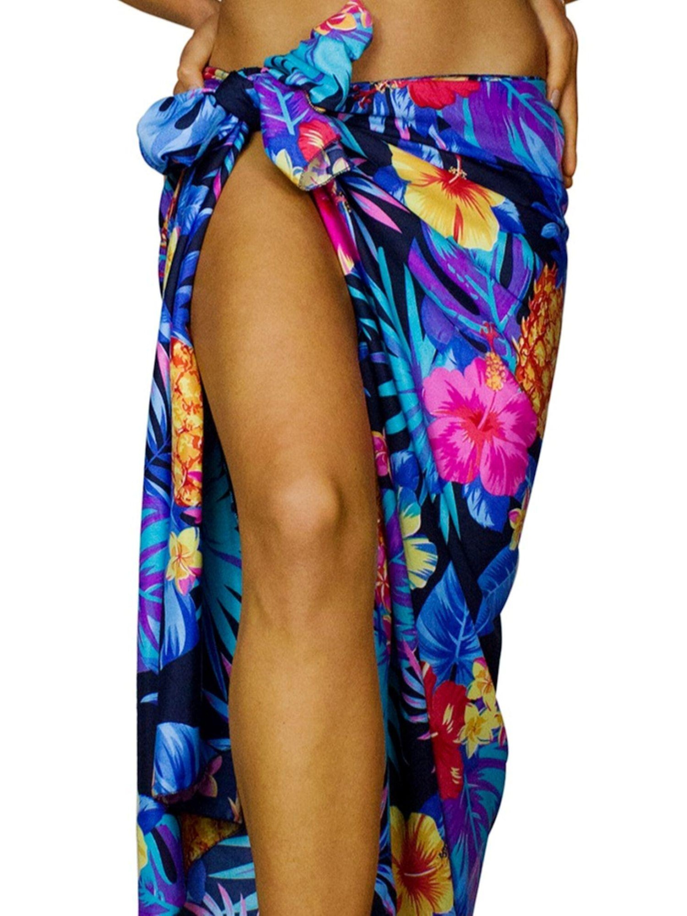 King Kameha Scarf 'Pineapple' in Black