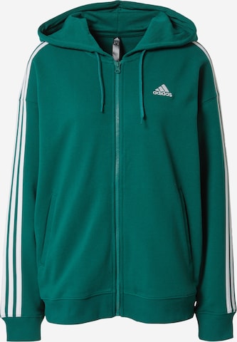 ADIDAS SPORTSWEAR - Casaco de treino em moletão 'Essentials ' em verde: frente