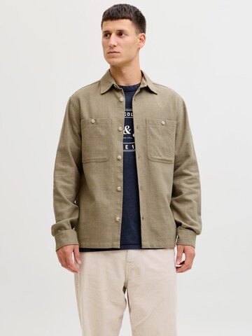 Coupe regular Chemise 'JPRBLUrayle' JACK & JONES en vert : devant