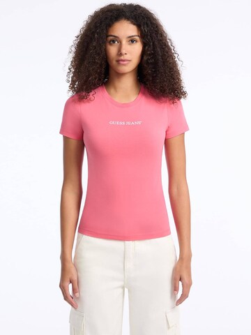 GUESS JEANS T-Shirt in Pink: Vorderseite