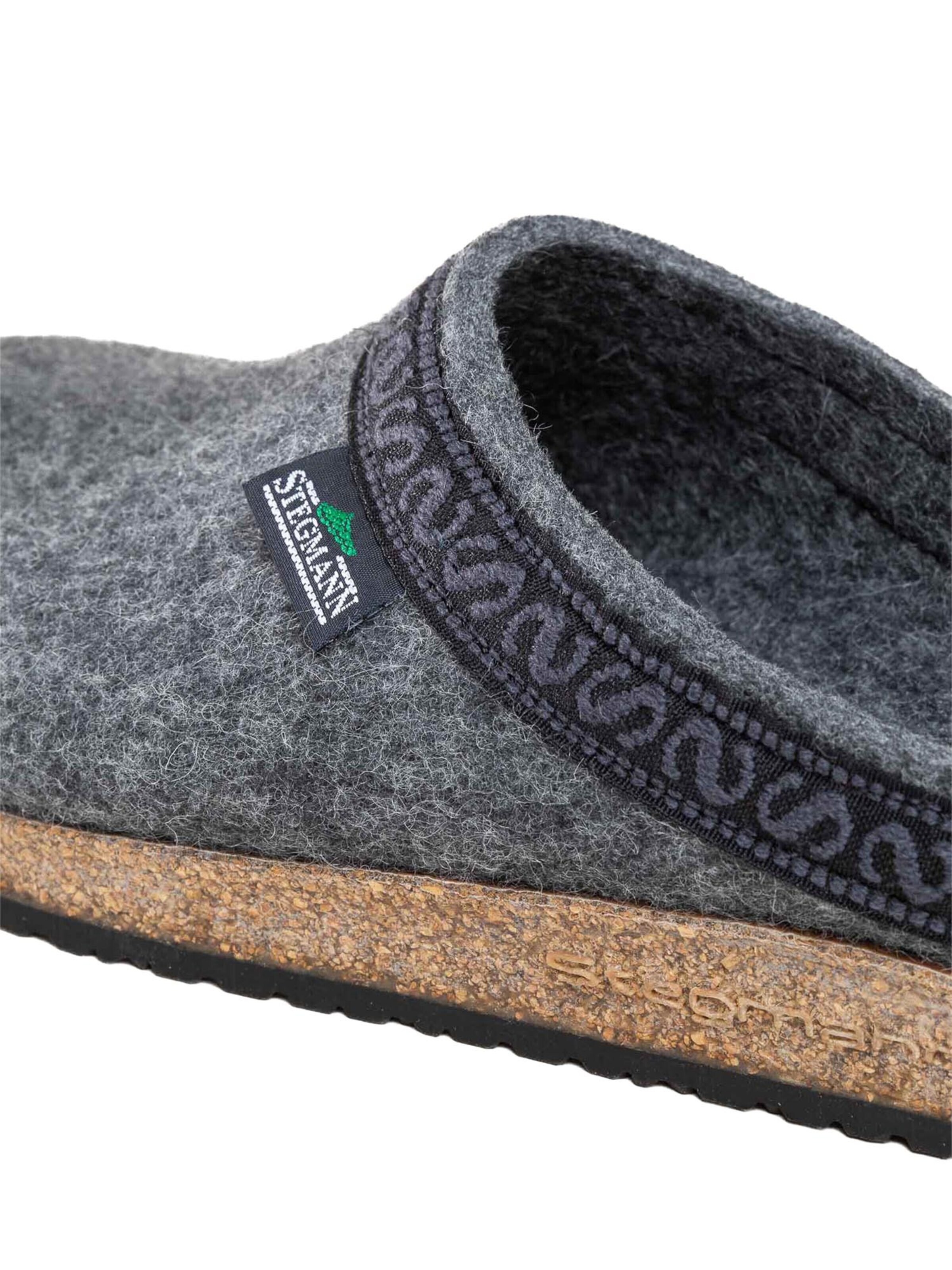 Stegmann Clogs 'Filz' in Grey