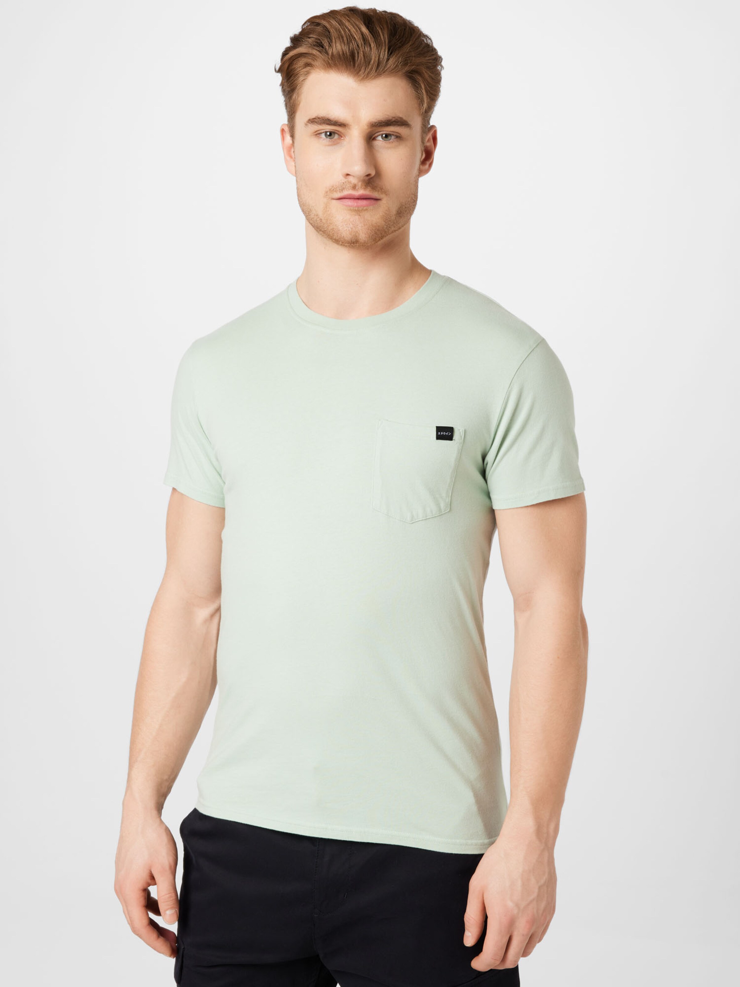 Männer Shirts EDWIN T-Shirt in Mint - JT05365 Männer Shirts EDWIN T-Shirt in Mint - JT05365