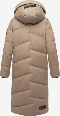 NAVAHOO Winter coat 'Kuschelmausi' in Brown