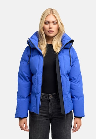 NAVAHOO Winterjas 'Wolkentanz XIV' in Blauw: voorkant