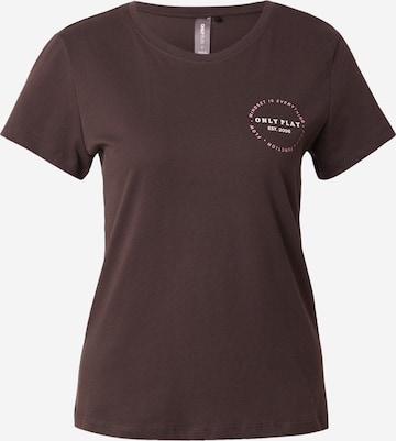 ONLY PLAY - Camiseta funcional 'ONPPICA' en marrón: frente