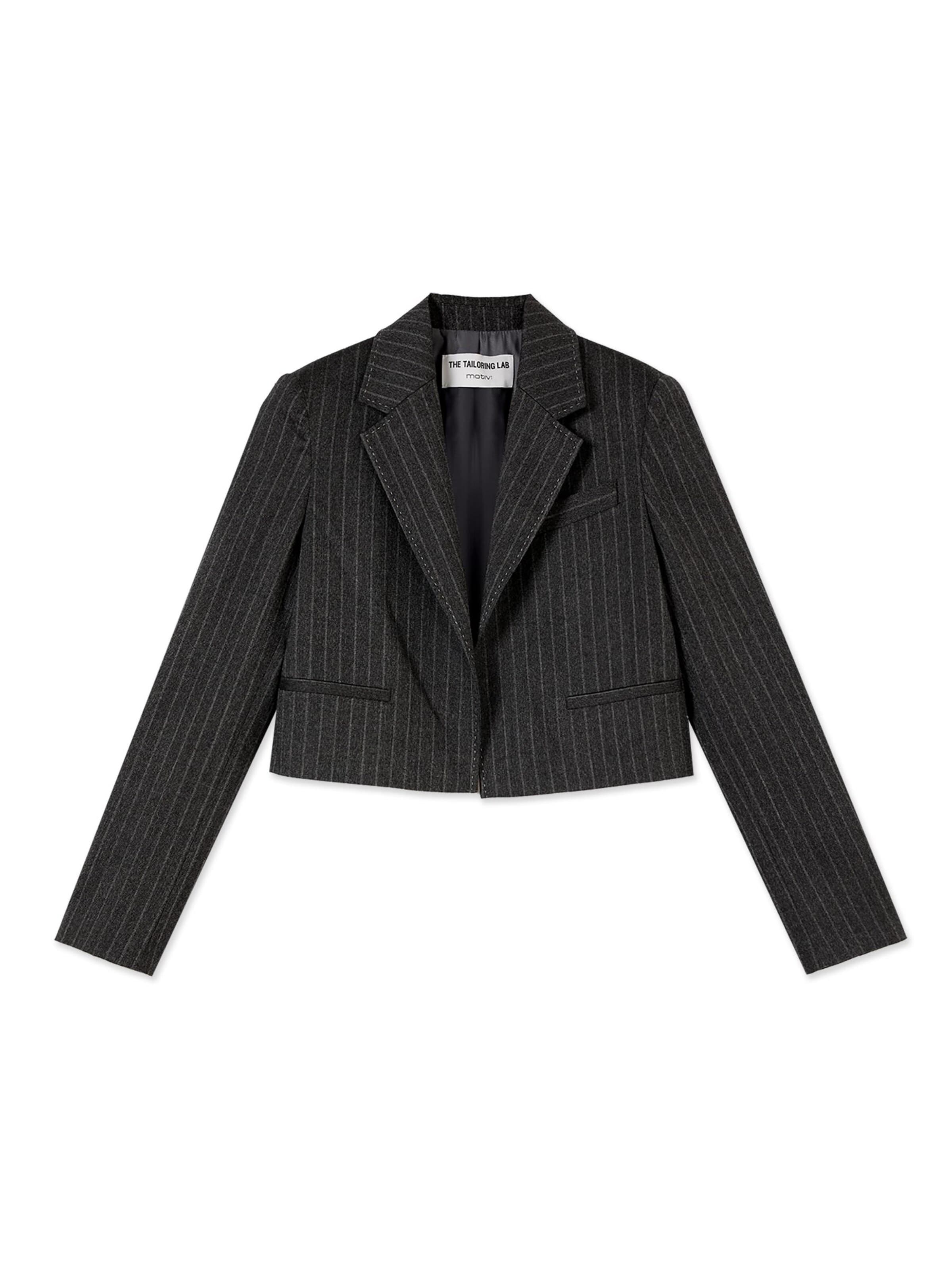 MOTIVI Between-season jacket in Grey: front