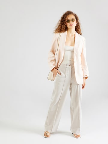 Sofie Schnoor Wide leg Trousers with creases in White