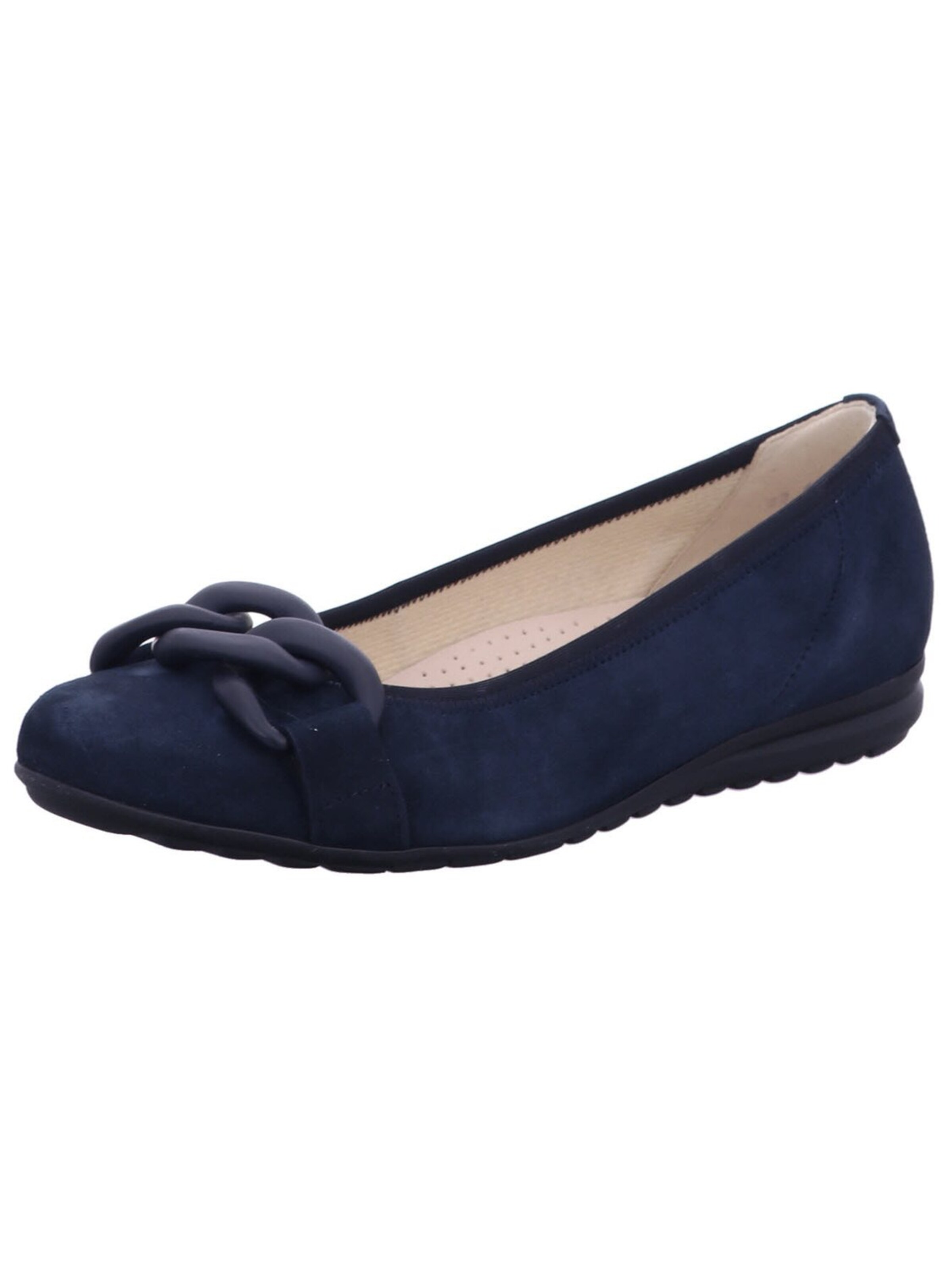 Gabor Comfort Ballerina 'Ballerina Damen 62.625 36 Rauleder in blau'‌‌‌‌‌ in Blau: Vorderseite