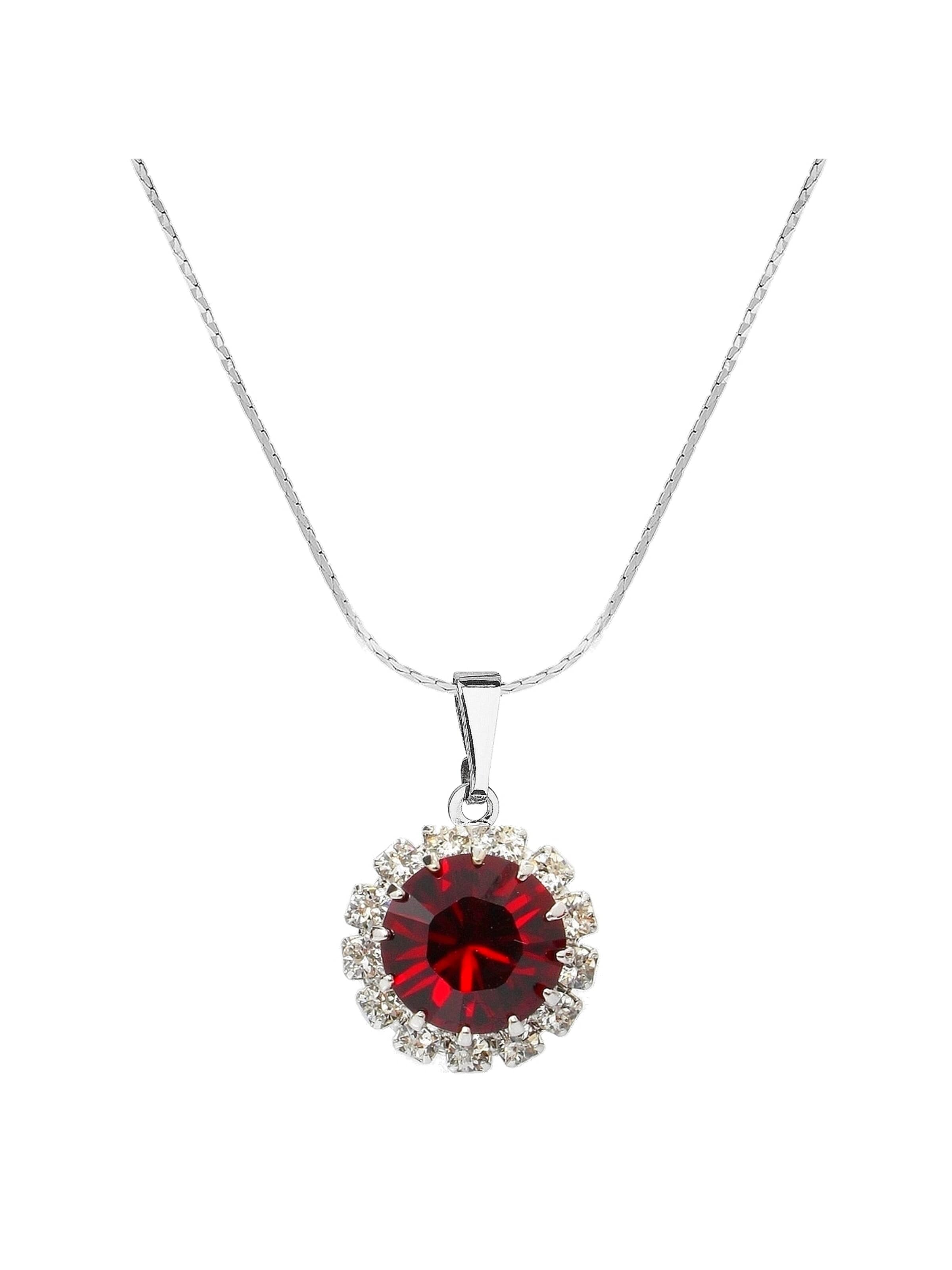EXCLUSIVE EDITIONLančić 'Saton adorned with Swarovski crystals' - crvena boja