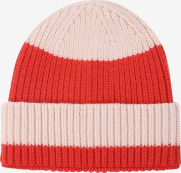 Unio Hamburg Beanie 'Mika Stripe' in Red: front