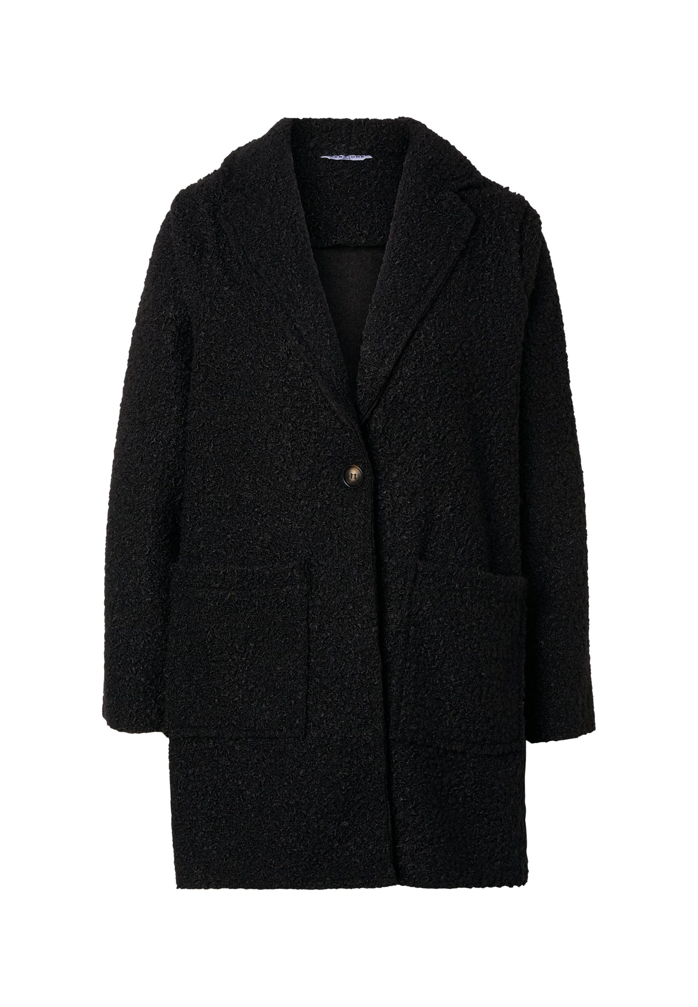 Manteau mi-saison 'Ri44a' ZABAIONE en noir : devant