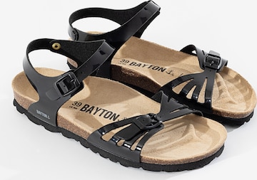 Bayton Sandalen met riem 'Eos' in Zwart