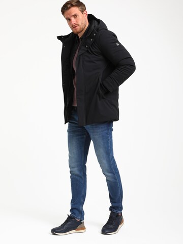 Gabbiano Winterparka 'modern winter Magnetic' in Schwarz