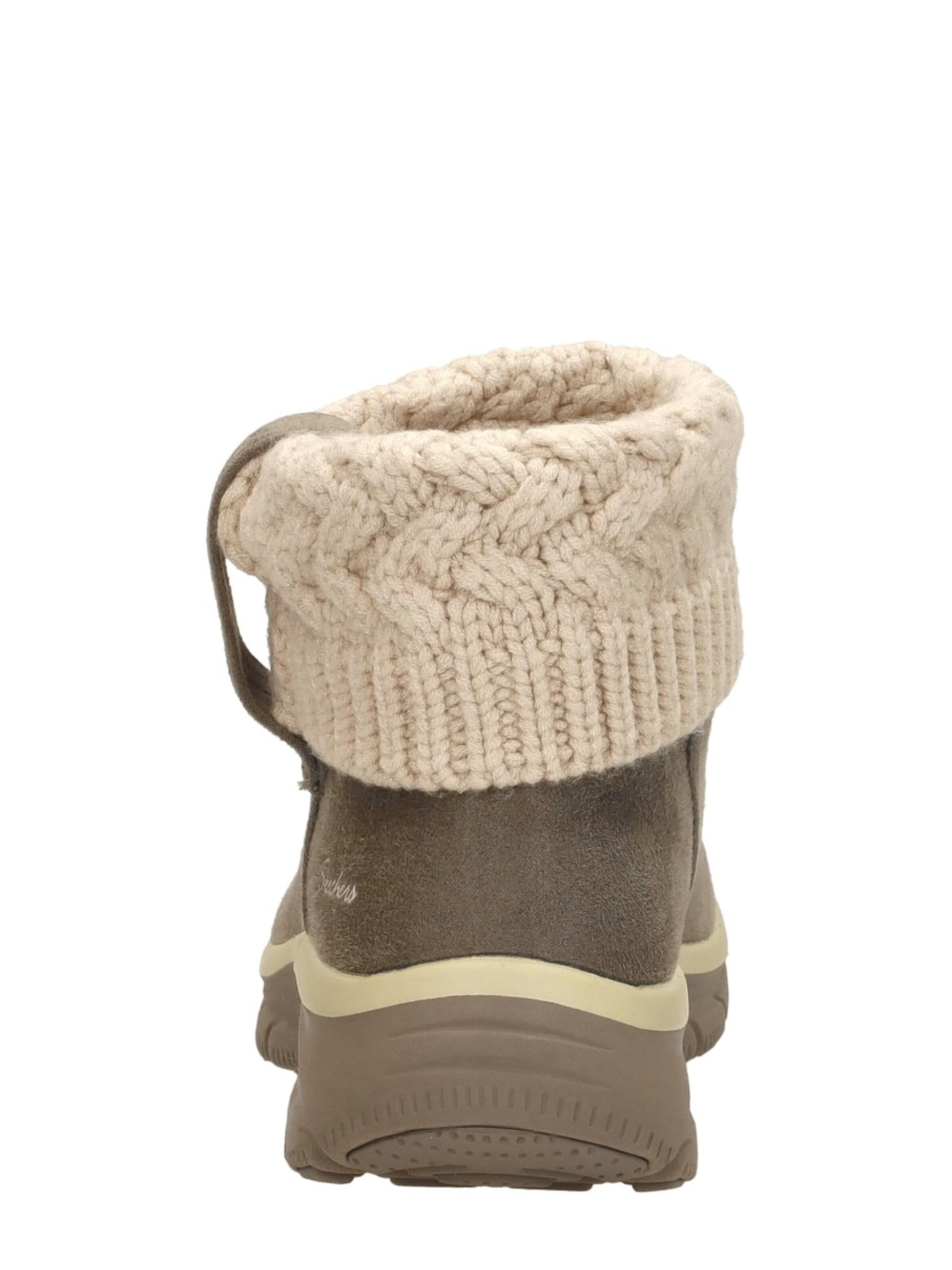 SKECHERS Boots 'Enkellaarsjes Plat' in Grey