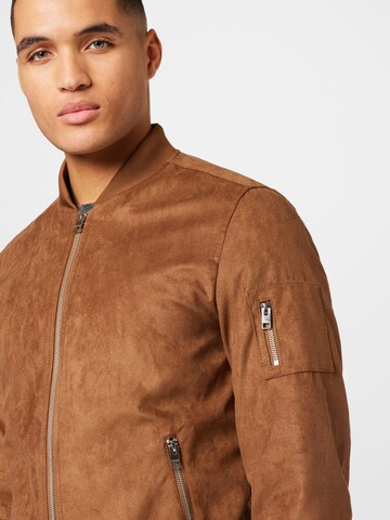 JACK & JONES Overgangsjakke 'ROCKY' i brun