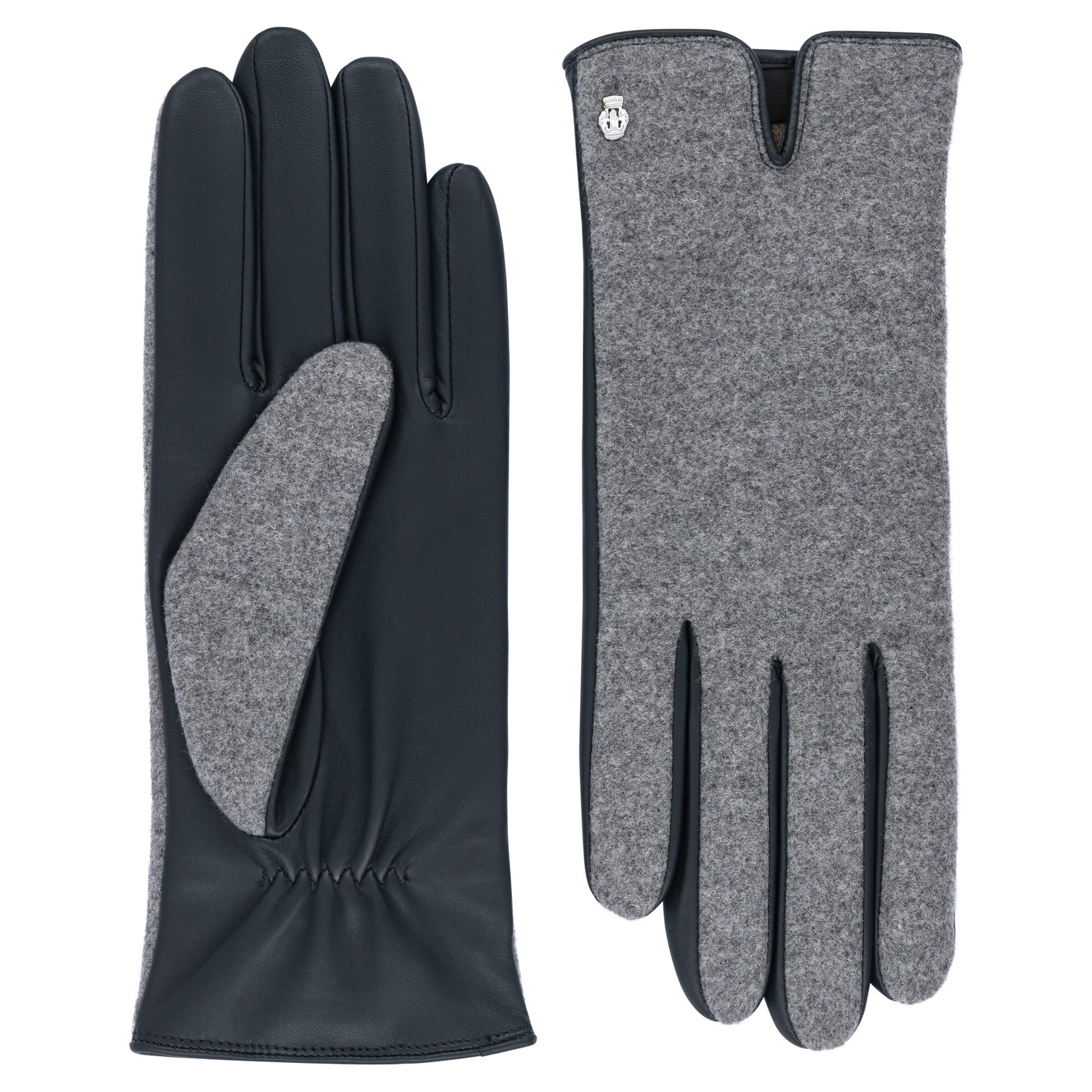 Roeckl Vingerhandschoenen 'GRÜNWALD' in Blauw: voorkant