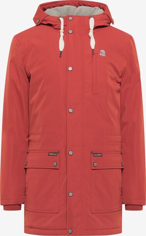 Schmuddelwedda Winterparka in Rood: voorkant