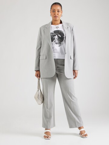 T-shirt 'NMIDA' Noisy May Curve en blanc