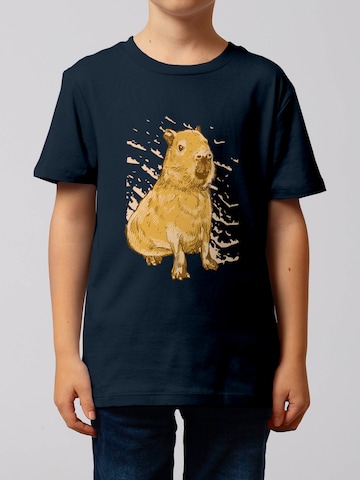 watabout.kids Shirt 'Capybara' in Blue: front