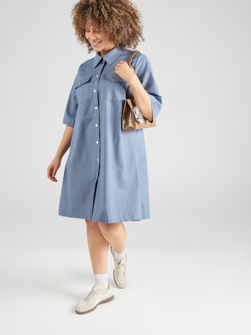ONLY Carmakoma Shirt dress 'CARLOLAH' in Blue: front