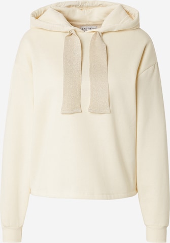 Sweat-shirt 'PCCHILLI' PIECES en blanc : devant