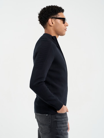 BIG STAR Knit Cardigan 'Forsat' in Black