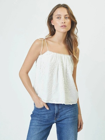 Top 'Nessa' di co'couture in bianco: frontale