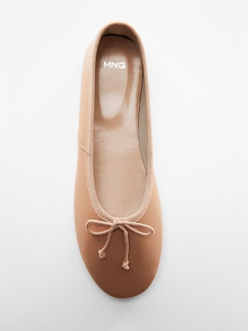 MANGO Ballerina 'Selli' in Beige