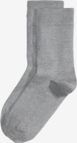 hessnatur Къси чорапи в сиво: отпред
