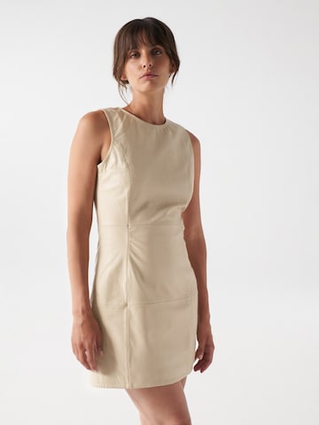 Salsa Jeans Jurk in Beige: voorkant