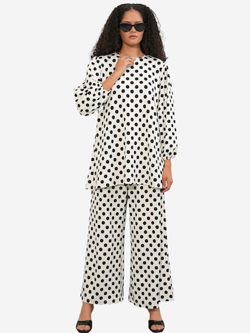 Bigdart Pantsuit in White: front