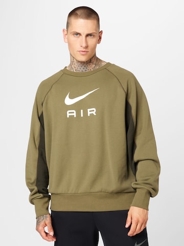 Nike Sportswear Sweatshirt 'Air' in Groen: voorkant