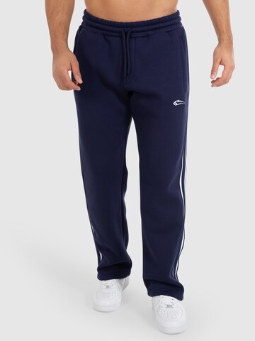 Smilodox Loosefit Broek in Blauw: voorkant