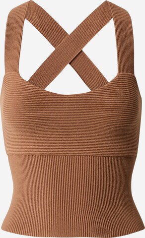 Abercrombie & Fitch Knitted top in Brown: front