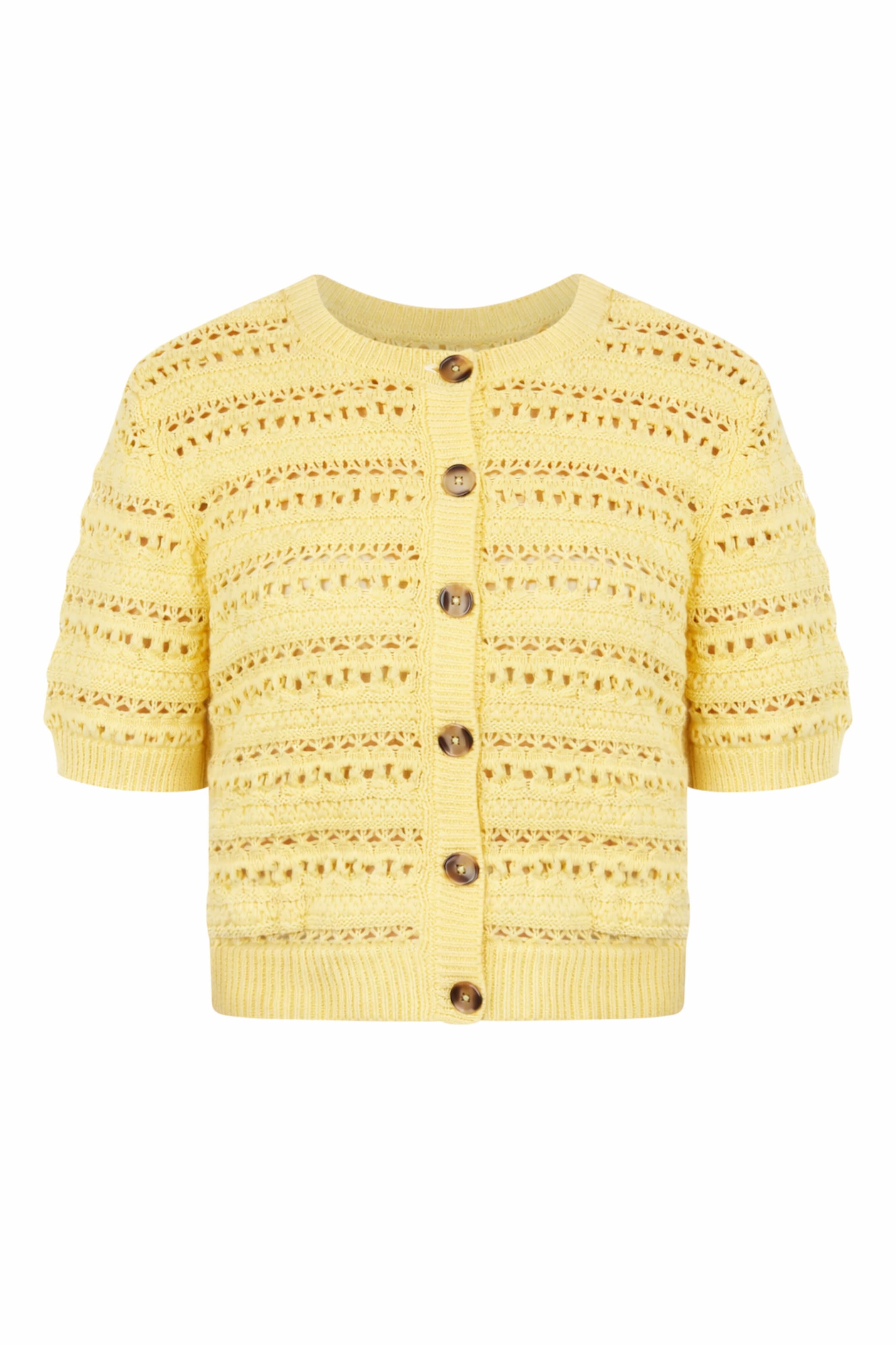 BRAVE SOUL Knit Cardigan in Yellow, Item view
