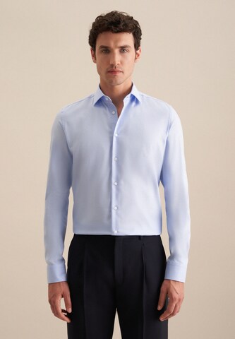 SEIDENSTICKER Slim fit Zakelijk overhemd in Blauw: voorkant