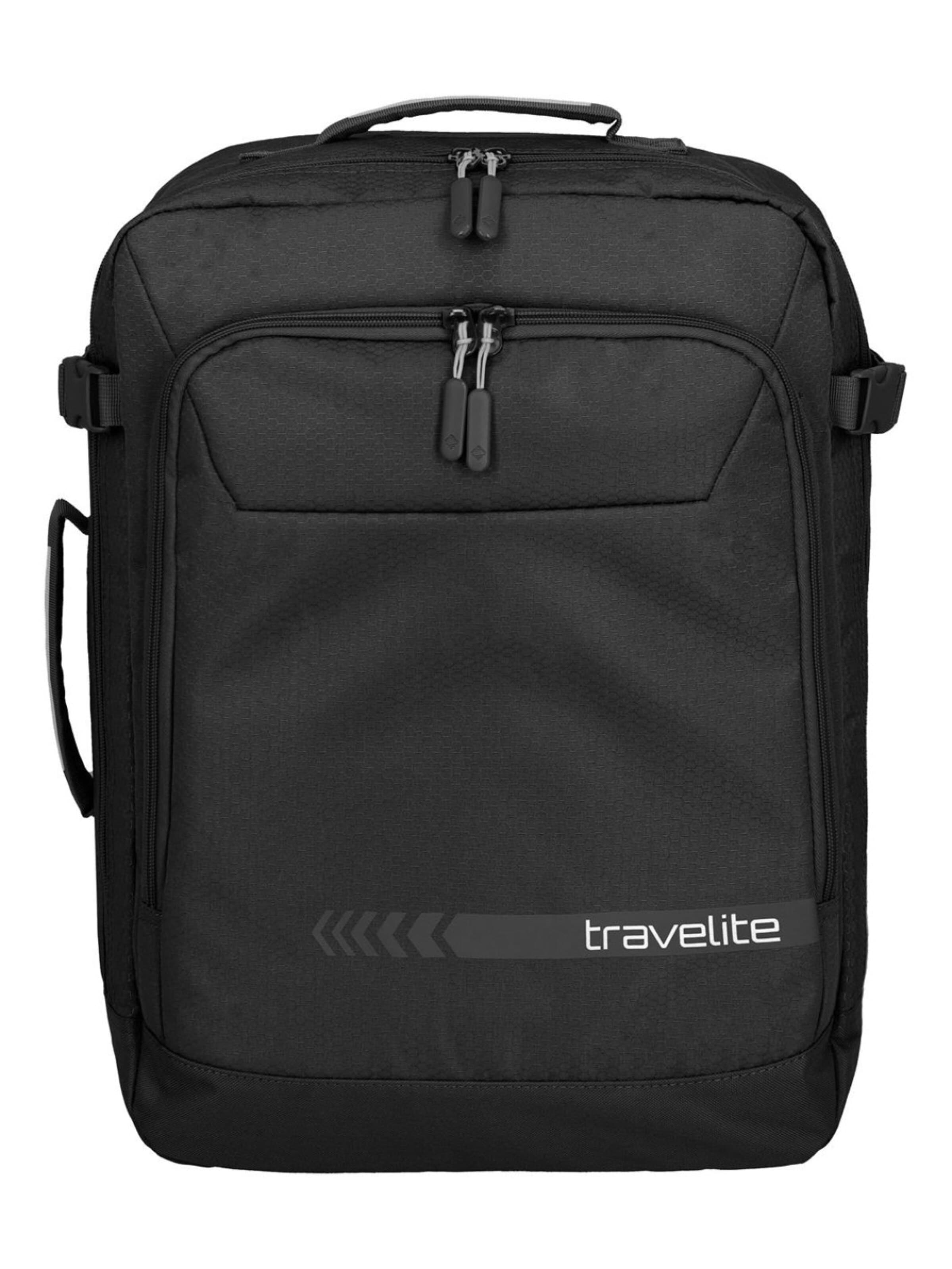 TRAVELITE - Mochila en negro: frente