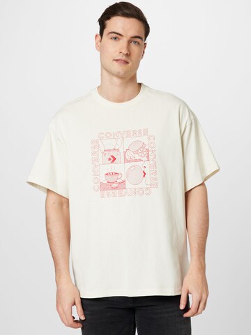 CONVERSE - Camiseta en blanco: frente