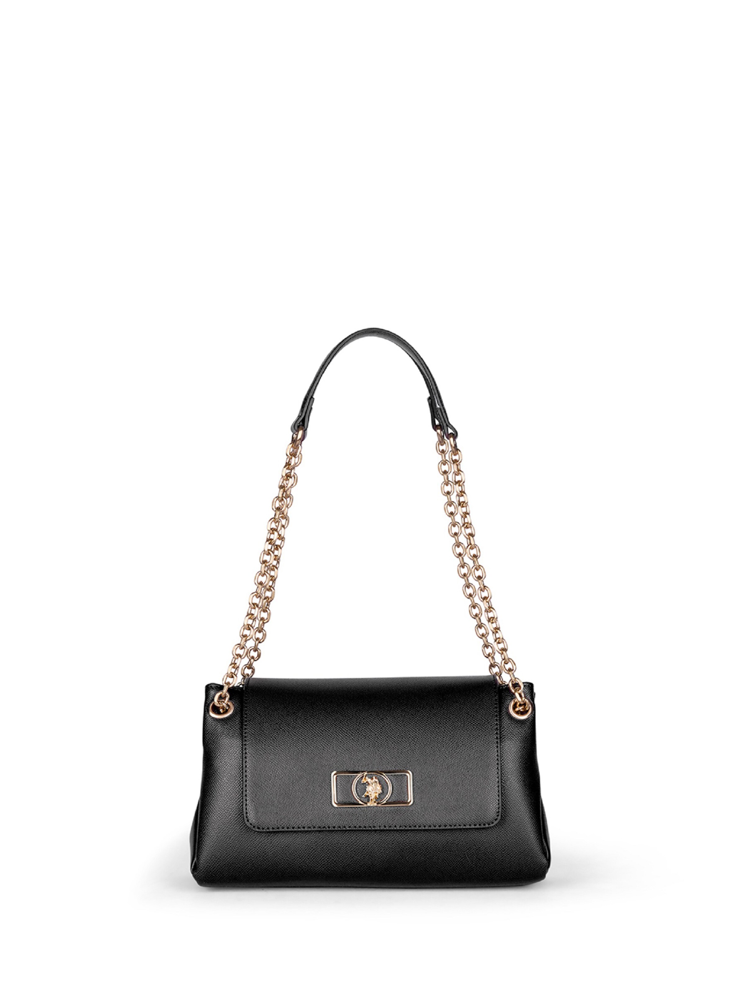 U.S. POLO ASSN. Shoulder Bag in Black: front