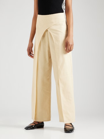 SOMETHINGNEW - Loosefit Pantalón 'BEYONCE' en beige: frente