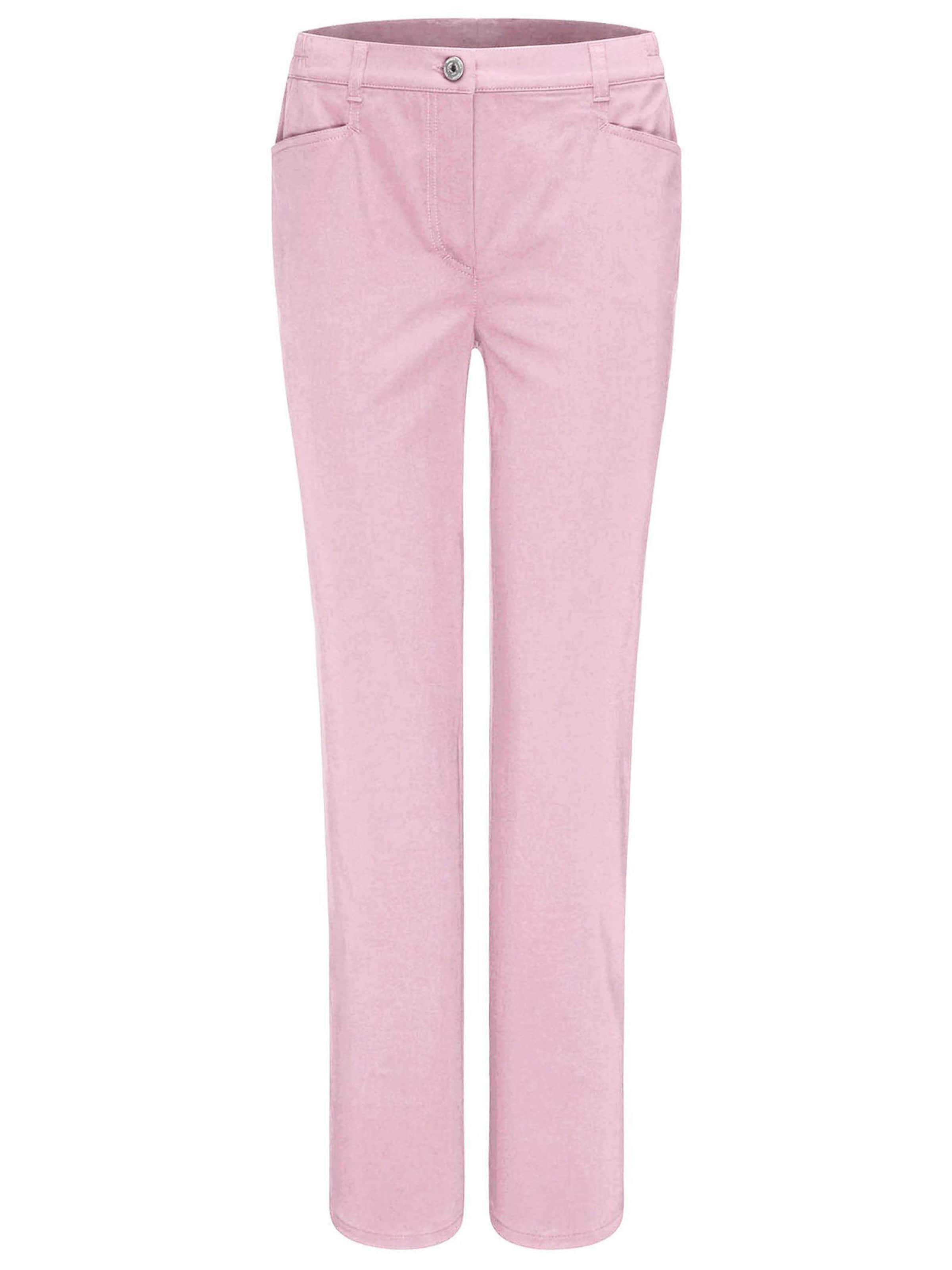 Goldner Slimfit Broek 'Anna' in Roze: voorkant