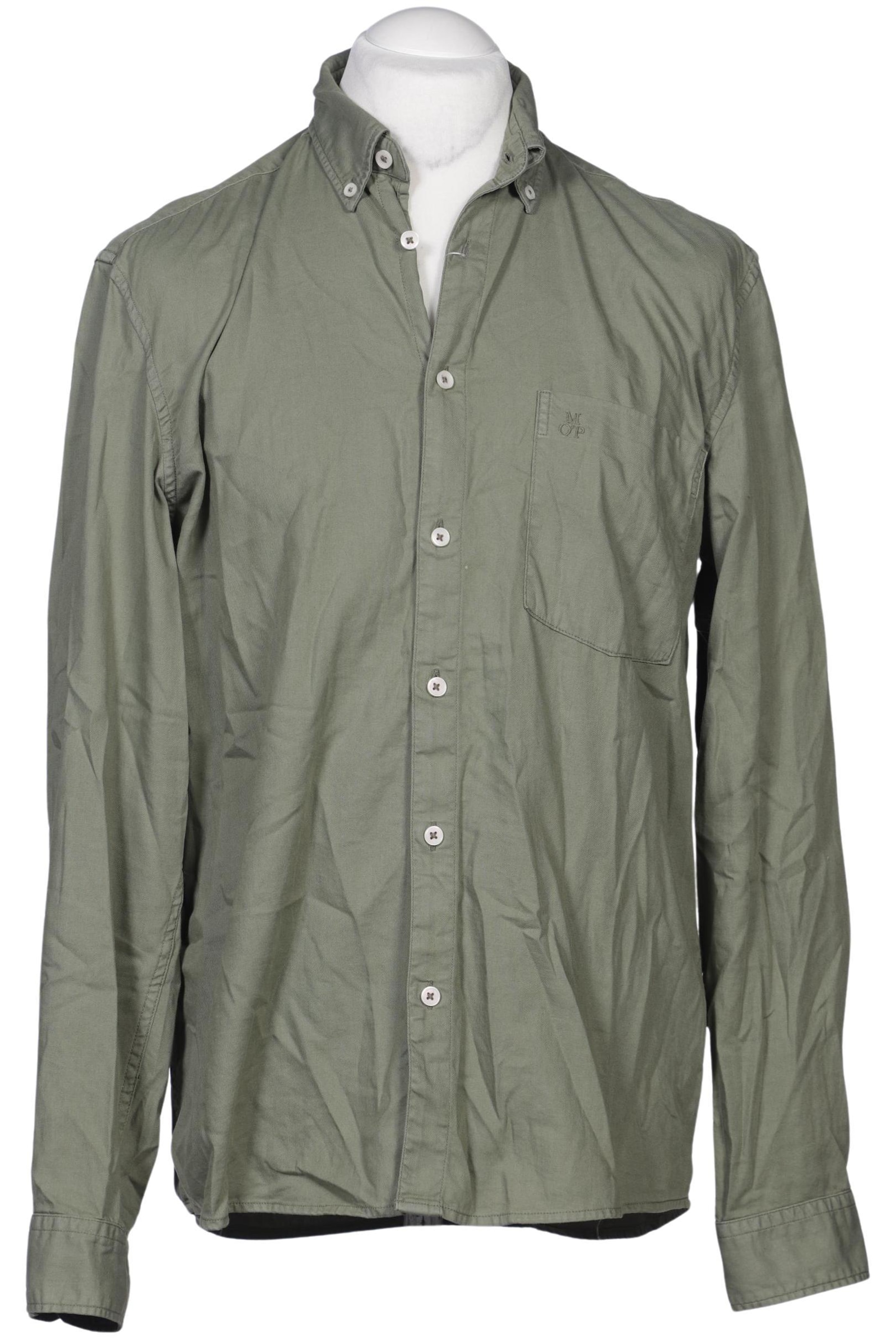 Marc O'Polo Button Up Shirt in M in Green: front