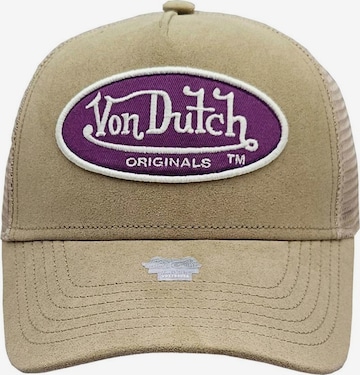 Von Dutch Czapka z daszkiem 'Boston' w kolorze beżowy: przód