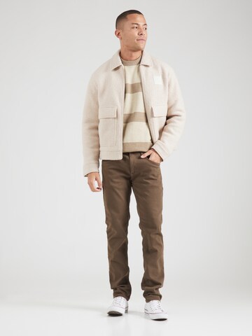 Coupe slim Jean 'Twister' BLEND en marron