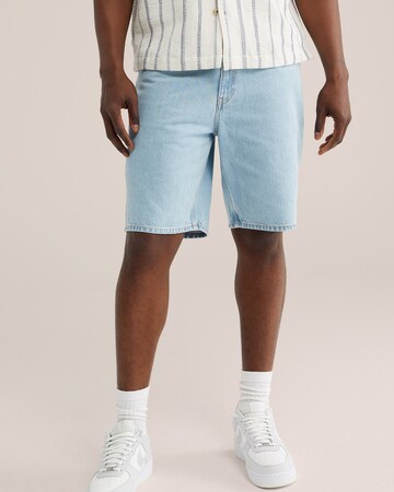 WE Fashion Loosefit Jeans i blå: framsida