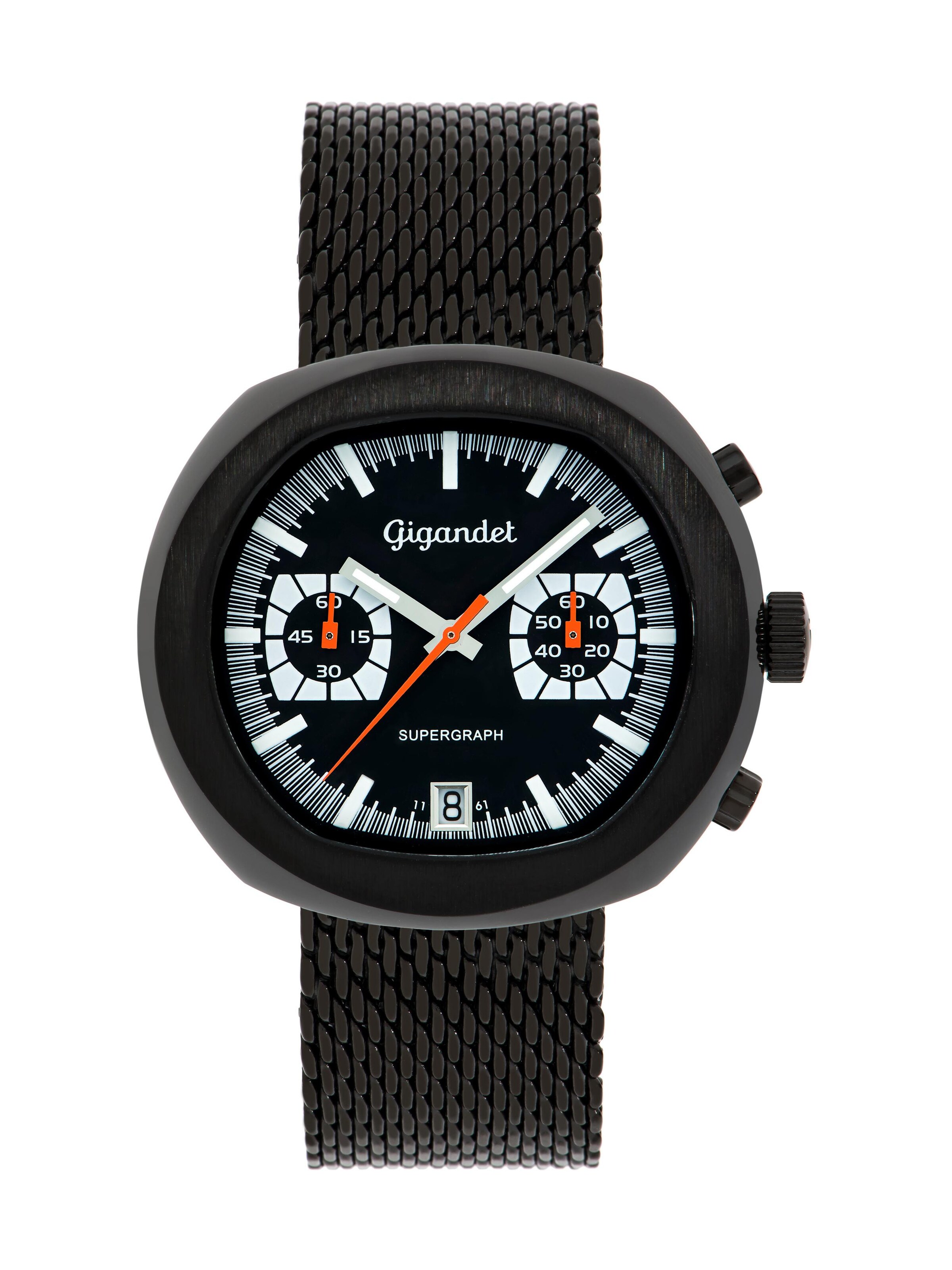 Gigandet Analog Watch 'SUPERGRAPH' in Black: front