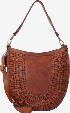 Campomaggi Shoulder Bag in Brown: front