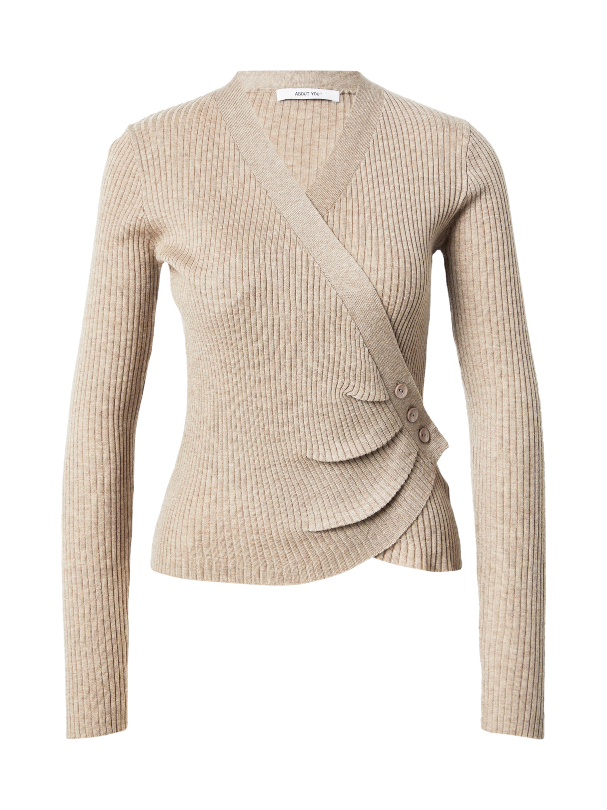 ABOUT YOU Sweater 'Ina' in Brown: front