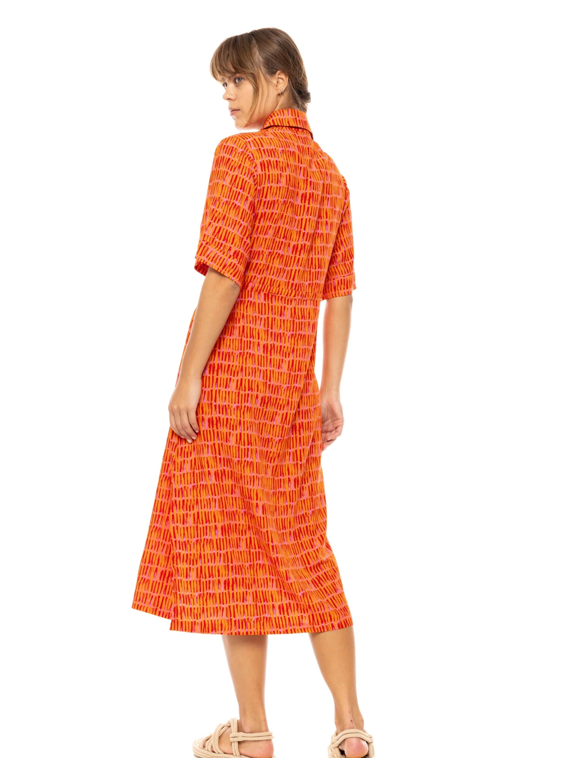 Pink Label - Vestido de verão 'BEACHWEAR LONG SORBET ORANGE' em laranja