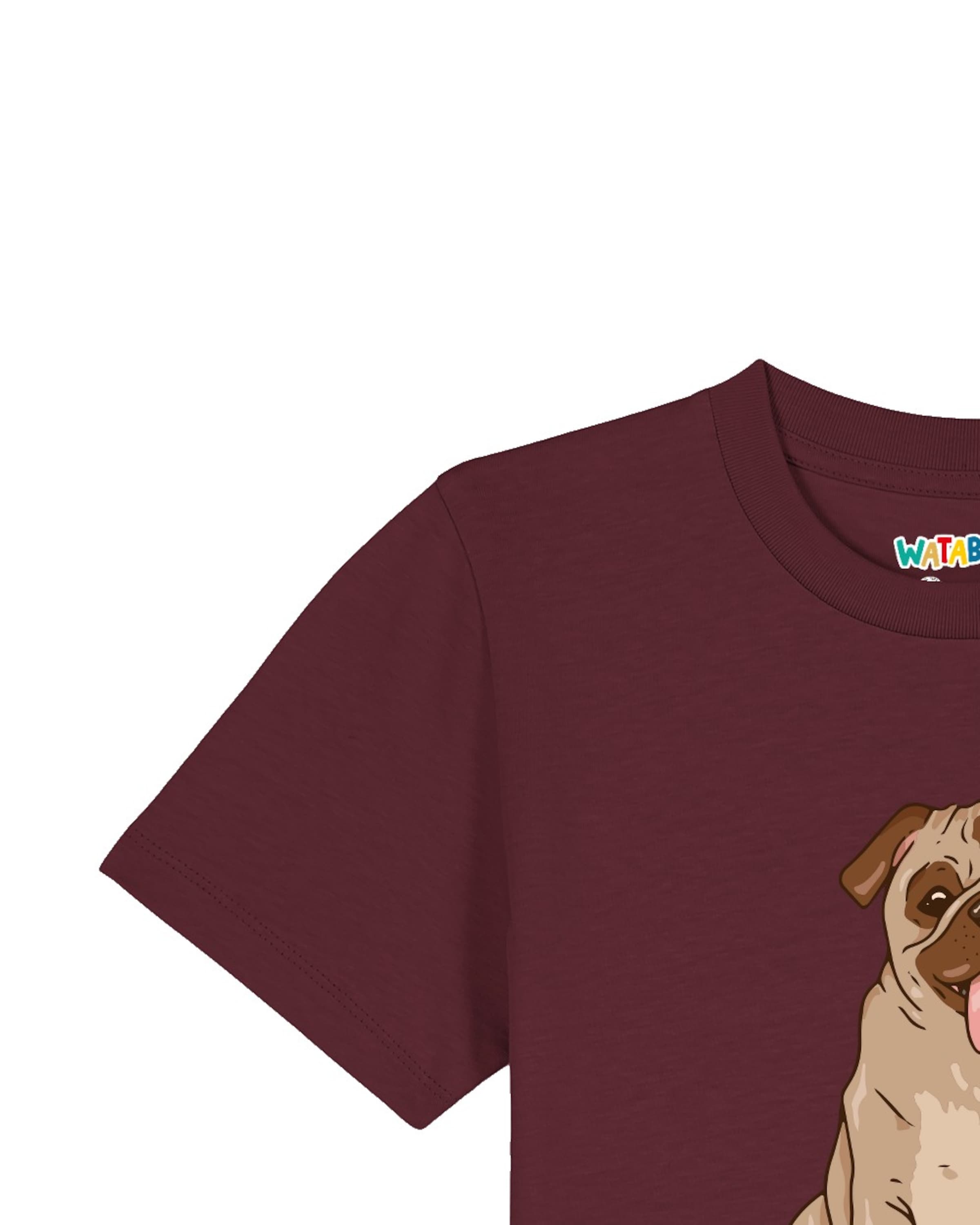 watabout.kids T-Shirt 'Mops' in Rot
